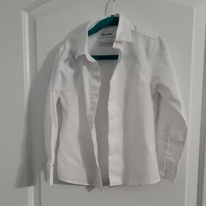 Calvin Klein Boy's Crisp White Dress Shirt